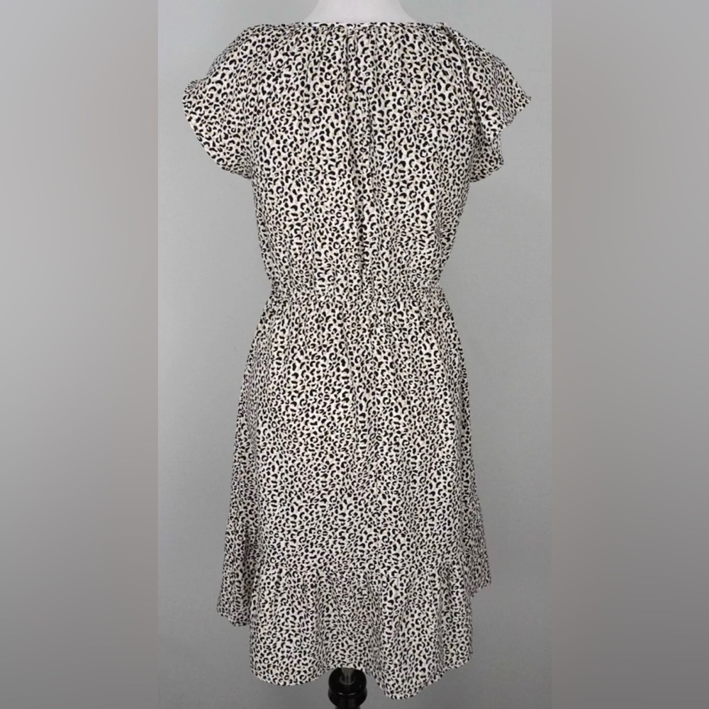 LOFT Black and White Midi Dress - Picture 8 of 9